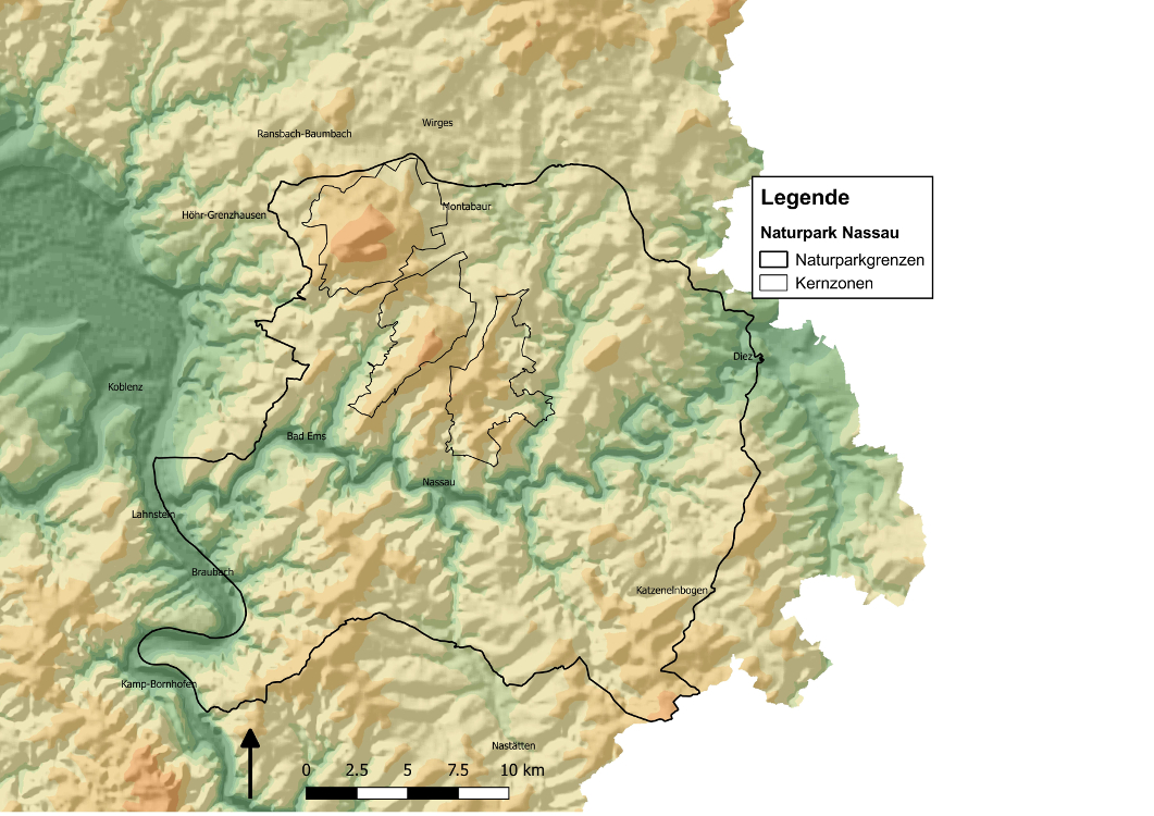 Relief - Naturpark Nassau Relief - Naturpark Nassau